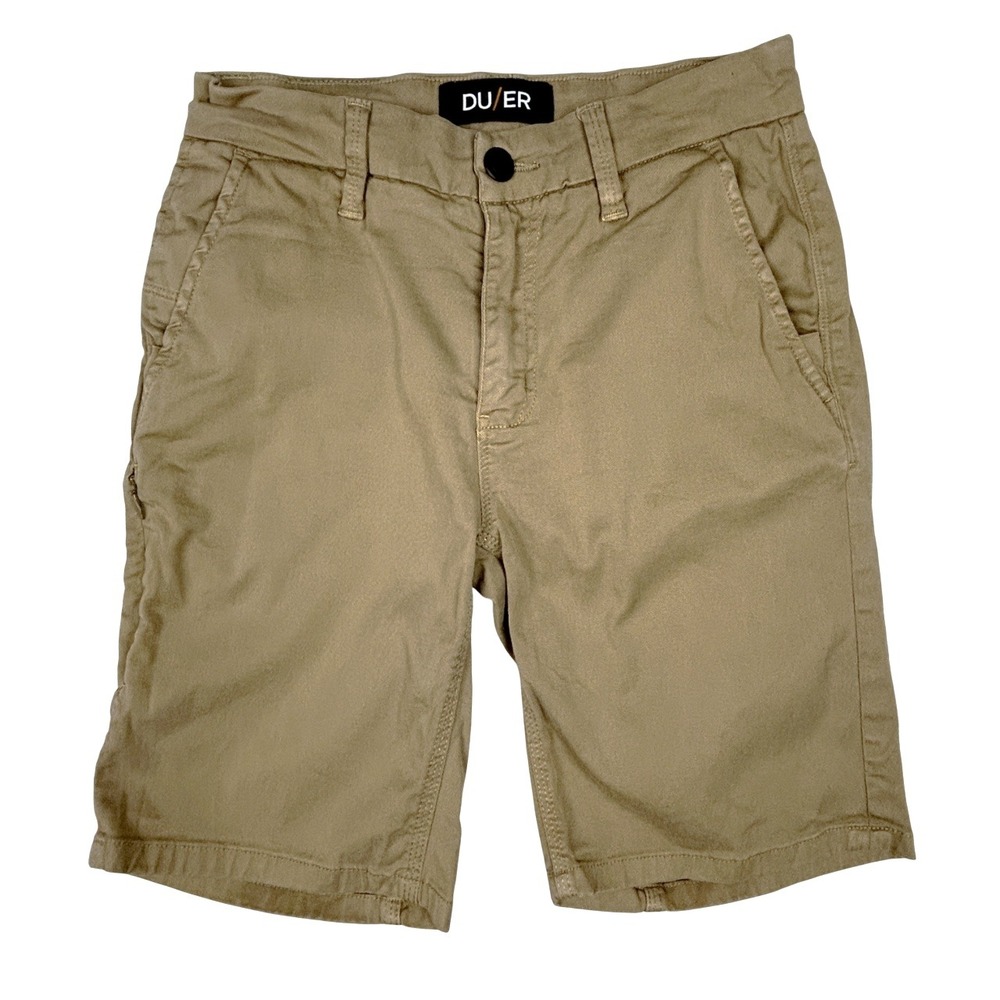 Duer Shorts Mens 29* Live Free Journey Slim Fit Beige Stretch Performance Hiking